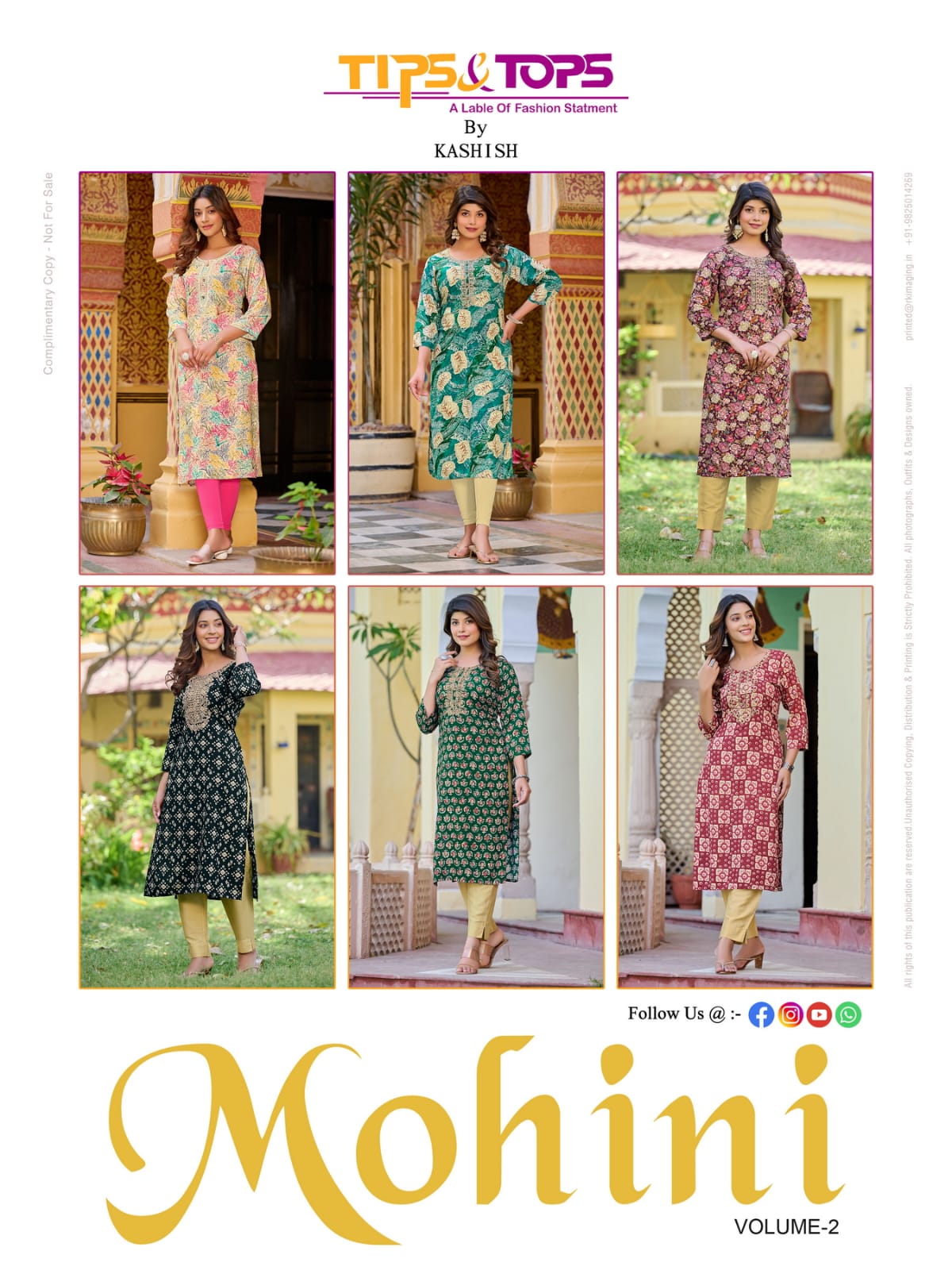 Mohini Vol 2 By Tips And Tops Printed Kurtis Catalog